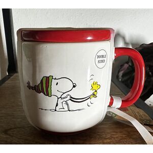 PEANUTS x Rae Dunn Happy Holidays Mug 16Oz. NWT